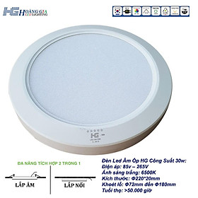 Mua Đèn Led Âm trần Ốp nổi HG 30W