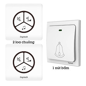 Chuông Cửa Không Dây Không Dùng Pin Thông Minh Chống Nước LINPTECH