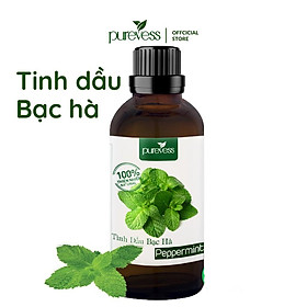 Tinh dầu Bạc Hà Purevess, thiên nhiên nguyên chất, giúp thư giãn và đuổi muỗi. 100ml