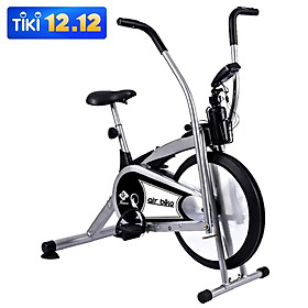 Xe đạp tập thể dục air bike 8701 mẫu mới 2020 màu Xám (hàng nhập khẩu) thích hợp cho mọi lứa tuổi luyện tập