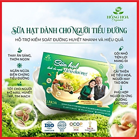 Sữa hạt dành cho người Tiểu Đường Hồng Hoa Organic 36gói/ 900g – Hỗ trợ kiểm soát Đường huyết, Hữu Cơ, Thuần chay, không hương liệu, không chất bảo quản