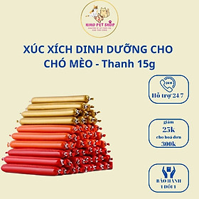 Xúc xích dinh dưỡng dành cho chó mèo - Thanh 15g