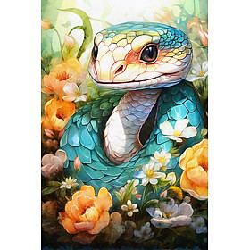 Mua Quà tặng cho tâm | Tuổi rắn | Tranh nghệ thuật canvas (STA_12CG_ran_01)