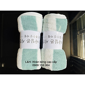 Mua Khăn tắm  khăn lau đầu  Lông cừu  kẻ mờ  KT 35x75
