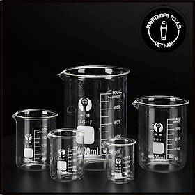 Mua Cốc thủy tinh chia vạch điều chế rượu - Dụng cụ bartender