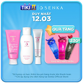 Combo Senka Thắm Đượm Tình Xuân (White Beauty Lotion 200ml + Serum White Beauty 35g + SRM Collagen 120g)