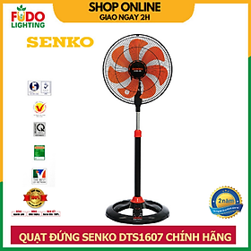 Quạt Đứng Thân Sắt Senko DTS1607 (Hàng Chính Hãng) - Giao màu ngẫu nhiên