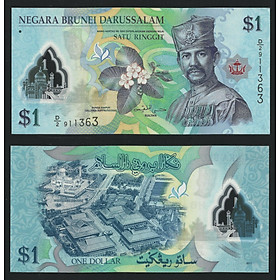 Mua Tiền châu Á  1 ringgit polymer Brunei sưu tầm