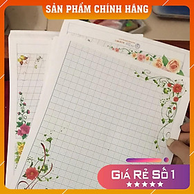 Mẫu Giấy Hoa Ánh Dương Luyện Viết Chữ Đẹp M5.1