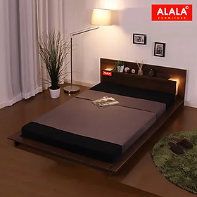 Giường ngủ ALALA19 cao cấp/ Miễn phí vận chuyển và lắp đặt/ Đổi trả 30 ngày/ Sản phẩm được bảo hành 5 năm từ thương hiệu ALALA/ Chịu lực 700kg