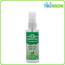 Xịt Rửa Tay Green Cross Hương Trà Xanh Chai 70ml