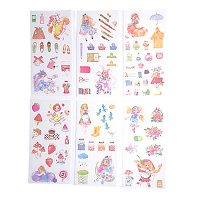 Sticker Dán Trang Trí ( Bộ 6 Tấm ) - Damsel