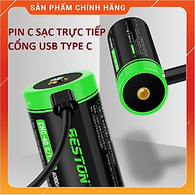 Mua Combo 2 Pin sạc cỡ C Beston 1.2V Dung lượng cao 4000mAh Sạc trực tiếp bằng dây USB cổng sạc type C