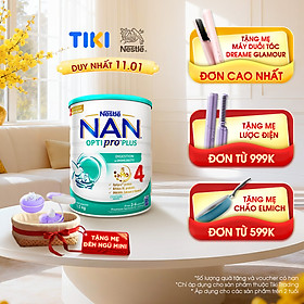 Sữa bột Nestlé NAN OPTIPRO PLUS 4 1500g/lon với 5HMO Giúp tiêu hóa tốt