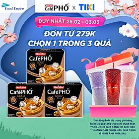 Combo 3 Hộp Cà phê Phố sữa đá GOLD - MacCoffee hộp 10 gói x 28g