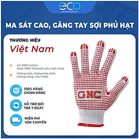 Mua Găng tay bảo hộ sợi phủ hạt nhựa 70g sợi cao cấp chống trơn trượt độ bám cao