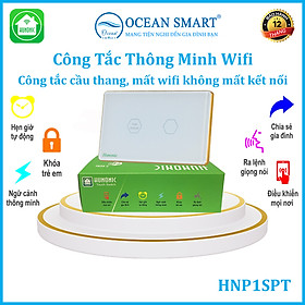 Công Tắc Cầu Thang Thông Minh Hunonic, Công Tắc Cảm Ứng Wifi - HNP1SCP