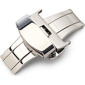 Khóa bướm chống gãy dây da đồng hồ SAM Leather SAMKB001 - Khoá bấm dây da tự động cao cấp inox 316 không gỉ 