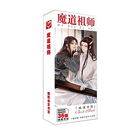 Bookmark ma đạo tổ sư 36 tấm (Tặng móc khóa gỗ BTS thiết kế độc quyền)