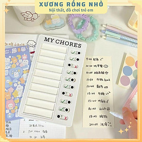 Bảng Lên Kế Hoạch Hàng Ngày To Do List, Bảng Công việt hằng ngày My chores