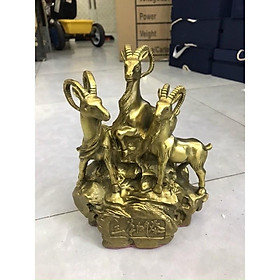Mua Tam dương khai thái bằng đồng  tượng dê đồng  3 con dê bằng đồng.
