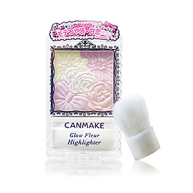 CANMAKE Ida Petal Carving Five-color Blush High-gloss Powder Three-dimensional Repairing Lasting Rouge Japan Import 02 Pink Pearl