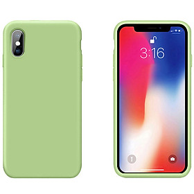 Ốp Lưng Liquid Silicone Dẻo Lót Nhung Cho iPhone XS Max ( 6.5" ) - Chống Bám Vân Tay & Viền Bảo Vệ Camera ( Có 10 Màu Để Lựa Chọn )