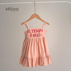Đầm Tiểu Thư Chất Kate Mềm Mại Siêu Đáng Yêu Cho Bé Gái MiLaa Kids