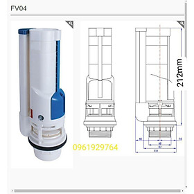 Mua VAN XẢ BỒN CẦU KÉT NƯỚC RỜI 2 NHẤN FV04