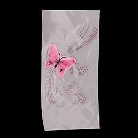 Butterfly Crystal Rhinestones Iron on Hot Fix Transfer Applique Bling Patch