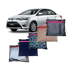 (Loại Tốt) Áo Bạt Phủ Trùm Xe Hơi KhoNCC – Đủ loại Ô Tô 4-5-7 Chỗ Loại Tốt Che Mưa Nắng Chống Bạc Màu Xe – Trầy Xước – Bẻ Kính Xe – NQL-BPXH - Hàng Chính Hãng