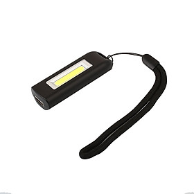 Portable USB LED Keychain Key Ring Light Lamp Rechargeable Flashlight Torch 0.5W - Black