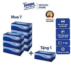 [MUA 7 TẶNG 1] Khăn giấy hộp cao cấp Tempo Box Facial - Bền dai, không kích ứng da - Thương hiệu Đức