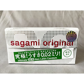 Bao Cao Su Sagami 0.02 mm (12s) - Truyền Nhiệt Nhanh - Chống Dị Ứng - 100% Nhập Khẩu Chính Hãng - Che Tên Sản Phẩm
