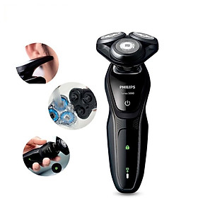 Máy cạo râu Cao Cấp 3 Đầu Lưỡi nhãn hiệu Philips S5079 chức năng Khô & ướt - Hàng nhập khẩu
