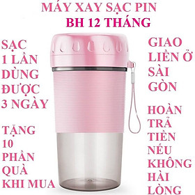 Mua Máy xay sinh tố cầm tay máy xay cầm tay máy xay đa năng máy xay sinh tố mini 300ml chính hãng bảo hành 12 tháng