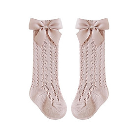 Tất/vớ cổ cao lưới đính nơ phong cách Hàn Quốc cao cấp Nemo Baby cho bé 0-5 tuổi