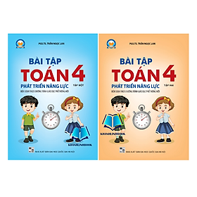 Sách Combo Bài tập Toán 4 Tập 1 + 2 Phát triển năng lực (CÁNH DIỀU)