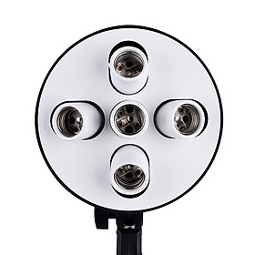 Bộ chuyển đổi giá đỡ bóng đèn có ổ cắm 5 trong 1 E27 cho Photo Video Studio Softbox