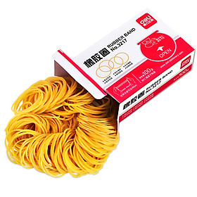 Deli 3217 boxed economical and practical elastic rubber ring / rubber band / leather band 100g