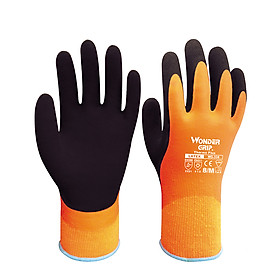 Găng Tay Cao Su Hai Lớp Chống Lạnh Wonder Grip WG-338