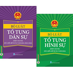 Bộ Luật Tố Tụng Dân Sự (Hiện Hành) (Sửa Đổi, Bổ Sung Năm 2019, 2020, 2022) + Bộ Luật Tố Tụng Hình Sự (Hiện Hành) (Sửa Đổi, Bổ Sung Năm 2021) (Trình bày đẹp, chi tiết, dễ dàng tra cứu)