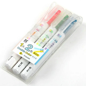 Bộ Bút Nhớ Dòng 1 Đầu 2 Màu Highlighter TF86480 (03 Chiếc)