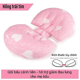 Gối bầu cánh tiên gối ôm bà bầu hỗ trợ giảm đau lưng cho mẹ bầu