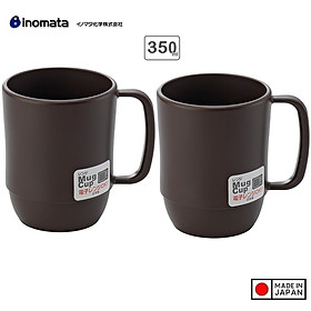 Combo Cốc nhựa uống nước Inomata cao cấp - Nâu nội địa Nhật Bản