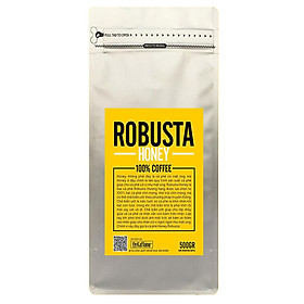 Cà phê rang xay robusta honey 500g - the kaffeine