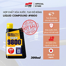 Dung Dịch Lấp Mờ Vết Xước, Đánh Bóng Phục Hồi Sơn Ô Tô Liquid Compound 9800 B-145 Soft99