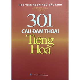 Hình ảnh sách ￼Sách - 301 câu đàm thoại tiếng hoa ( Bản mầu )