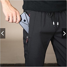 Quần jogger thể thao nam trơn chất gió dù bền đẹp, phong cách hàn quốc