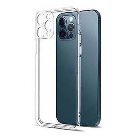 Ốp lưng cho iPhone 14 Pro Max Defend Glass Camera Shock Chống sốc (Trong suốt không ố màu)